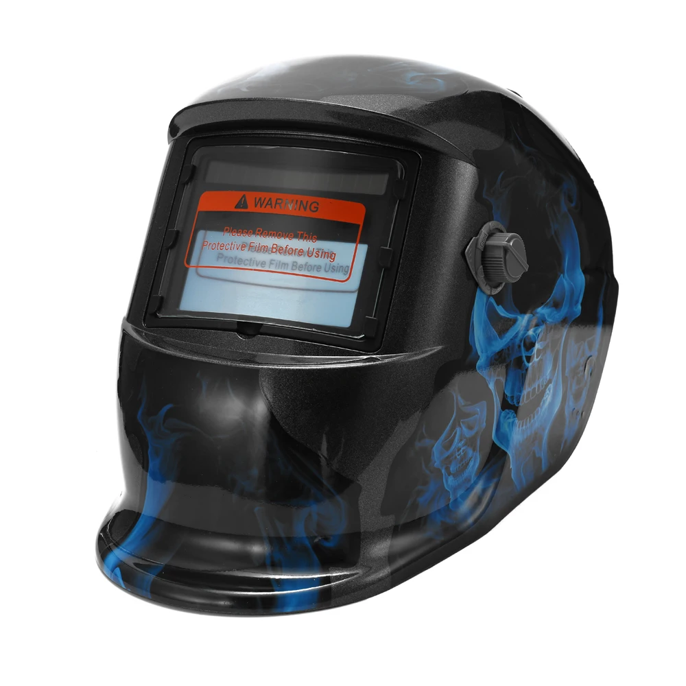 

Solar Energy Large Window Automatic Changing Light Welding Mask Cap Weld Lens welding mask with LED Light and 2pcs Arc Sensors