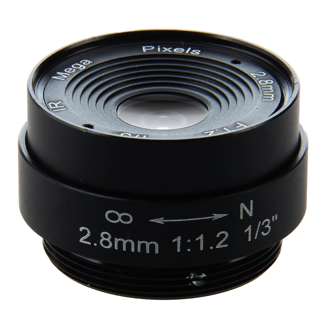 

Replacement 2.8mm Fixed Iris IR Lens 1/3" CS F1.2 CCTV Camera