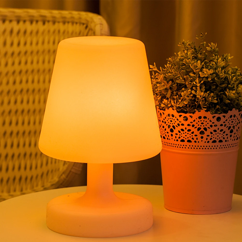

Rechargeable LED Colorful Remote Control Night Light Desk Lamp With Charger And Remote Control For Dorm Bedroom Office