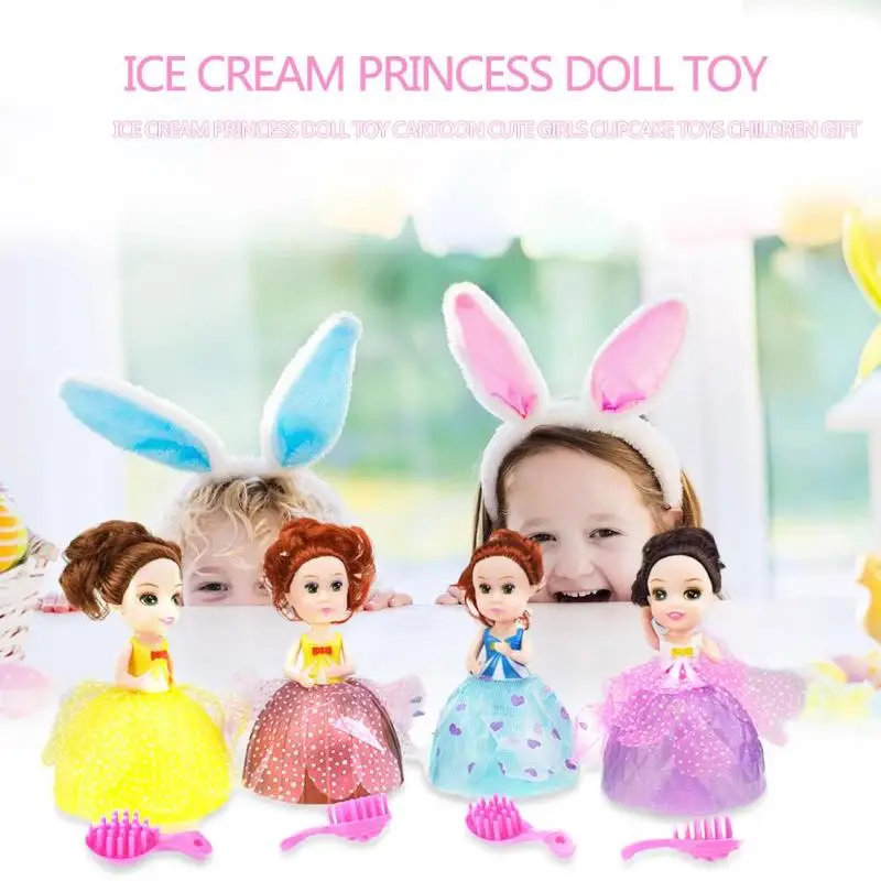 

Ice Cream Princess Doll Toy Cartoon Cute Girls Cupcake Children Beautiful Girls Toys Birthday