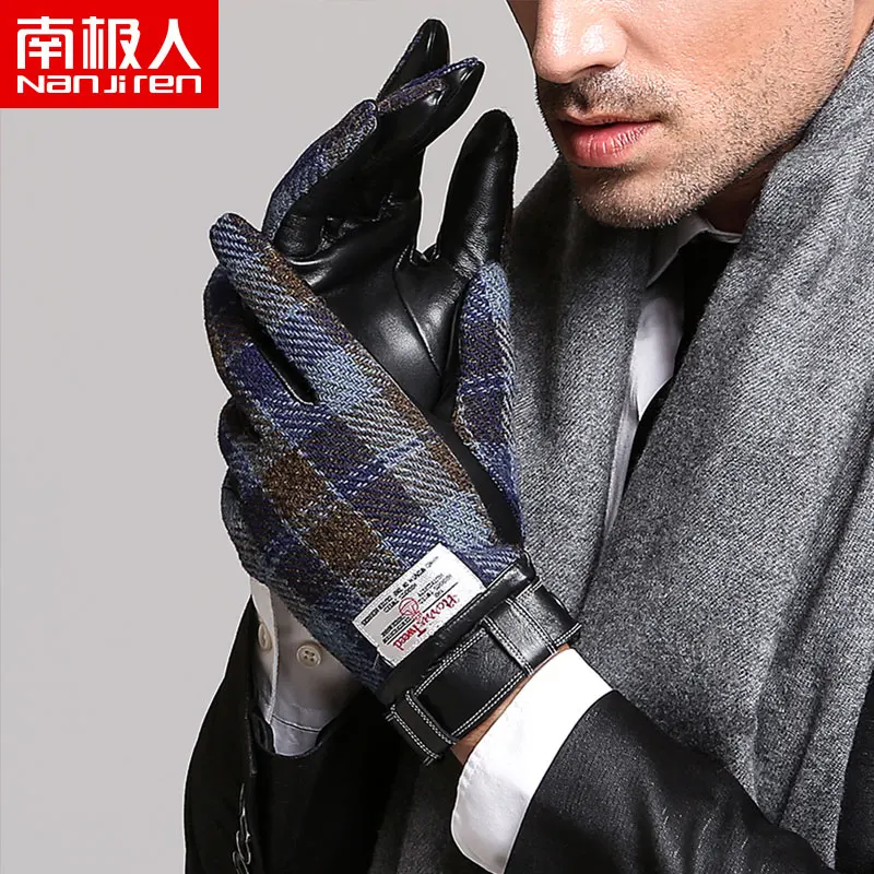 harris tweed gloves mens