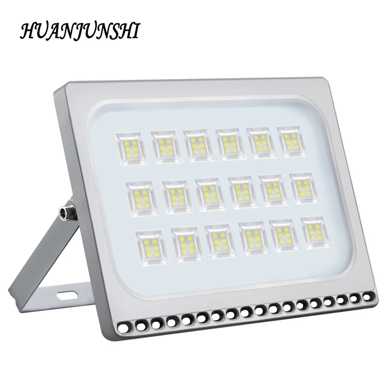 

100W 110V 220V IP65 Waterproof LED Spotlight Ultrathin LED Flood Light Outdoor Garden Wall Lamp Floodlight Warm/Cold White Light