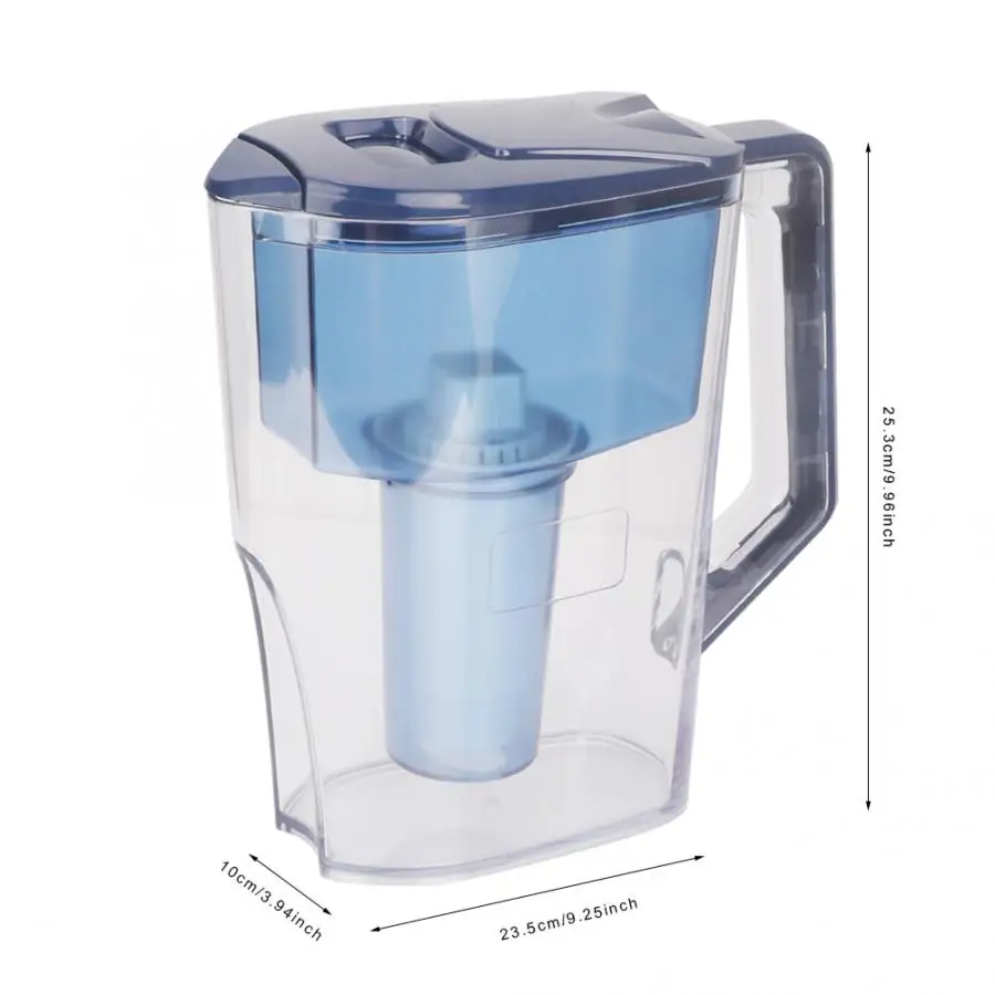 2,5 литров кувшин с фильтром для воды чайник с фильтром заправки картридж с активированным углем чайник для воды домашняя офисная кружка очиститель