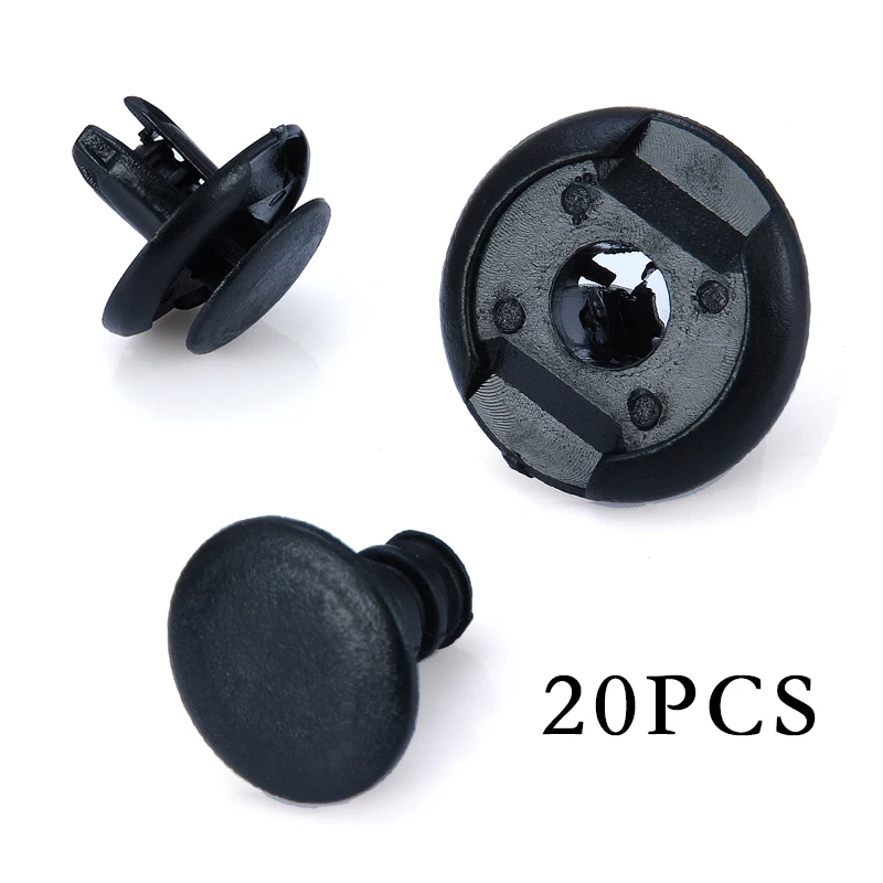 

New Arrival 20pcs Fender Splash Shield Push Rivet Fastener Bumper Retainer Pin Clips For Suzuki Swift Mazda 2/3/5/6 CX-7