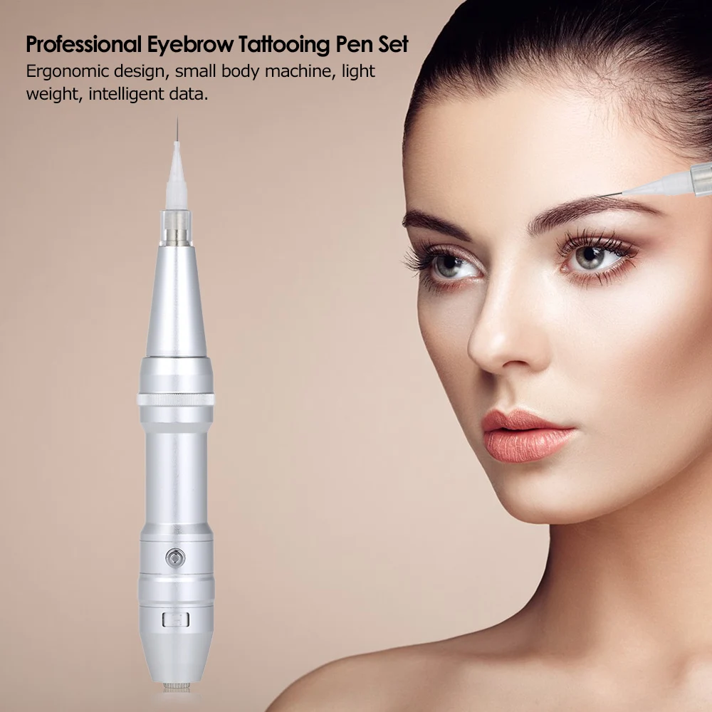 

Professional Eyebrow Tattoo Machine Set Tattooing Pen Tattoo Machine Lip Makeup Tattooing Pen Eyebrow Lip Eyeliner EU Plug