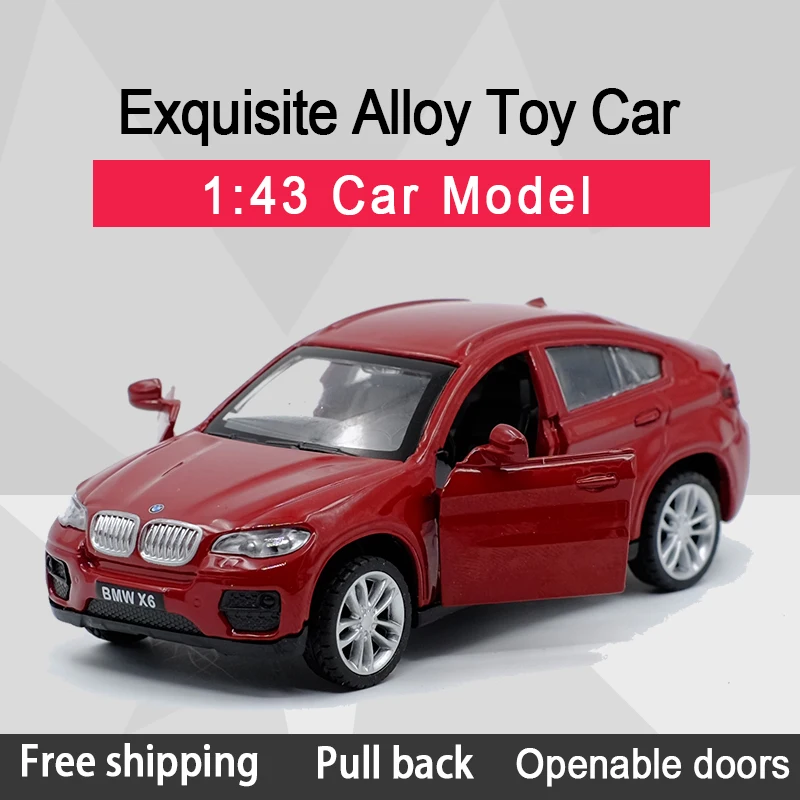 

New Arrival Caipo 1:43 X6 Alloy Diecast Car Model Toy With Pull Back /For Children Gifts /Educational Toy Collection