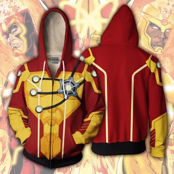 

2019 autumn new men's hooded storm 3D creative printing hoodie sportswear zipper hoodie hooded hip hop personality hoodie