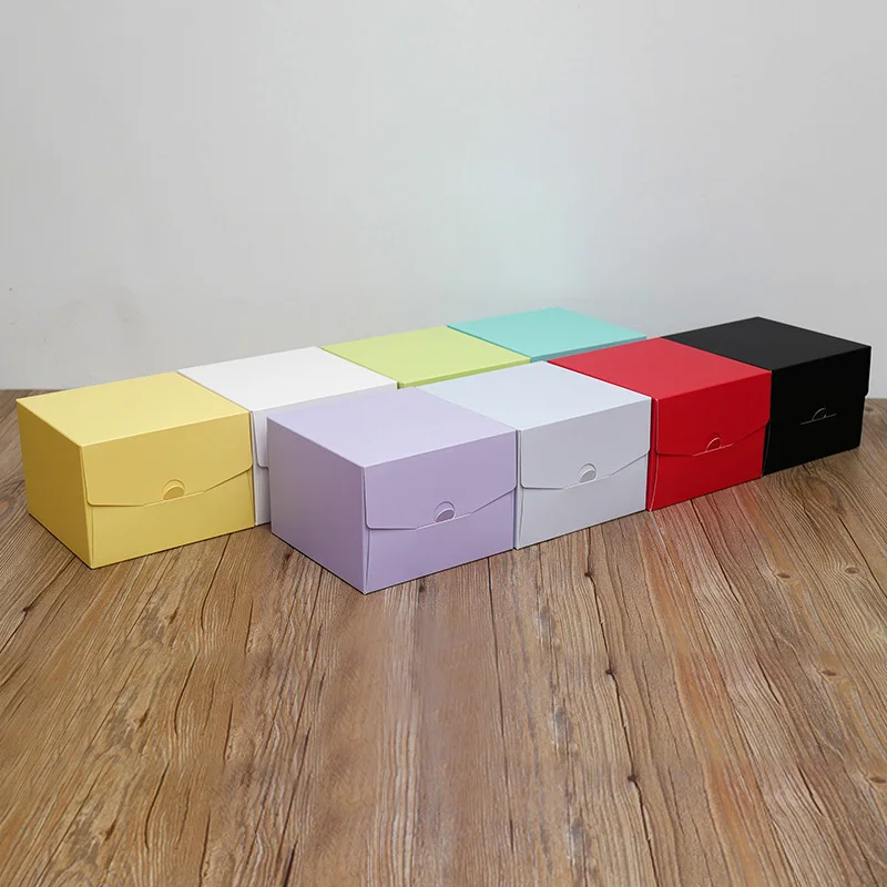 2017 Новая цветная коробка для выпечки 6 дюймов 21x21x15 см 8 26x26x15 10 12 рельефная