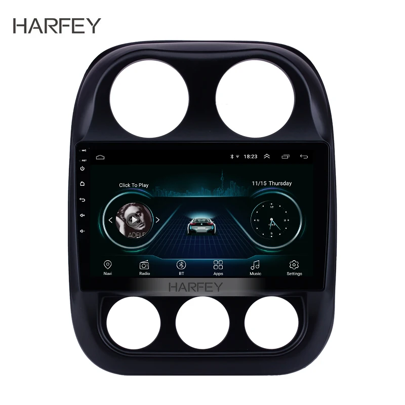 Harfey Android 8 1 GPS Navi 10 &quotHD радио для Jeep Compass 2010-2016 Bluetooth зеркальная связь WIFI USB головное