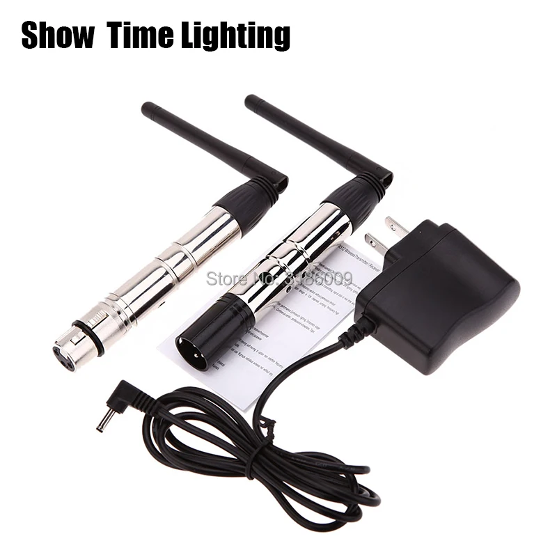 

Show Time 2pcs/lot wireless dmx 512 controller 2.4G DMX 512 Transmitter and dmx receiver for stage light beam moving and led par
