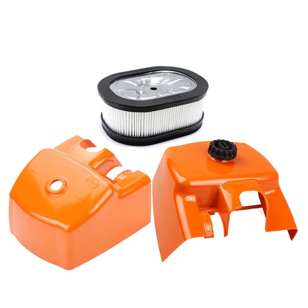 

Set of Air Filter Cover top Cylinder Cap Orange For STIHL MS660 066 Chainsaw