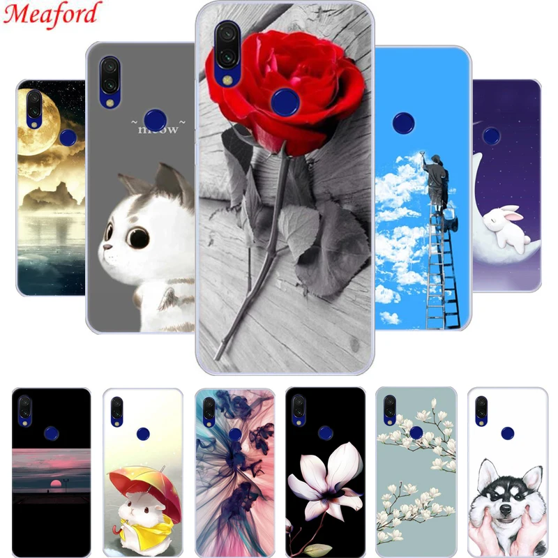 

6.26'' Cover For Xiaomi Redmi 7 Case Redmi7 Funda Silicone Soft TPU Phone Case For Xiaomi Redmi 7 Back Cover Case Floral Coque