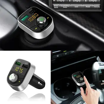 

5V Car FM Transmitter Bluetooth Wireless Handsfree Adapter MP3 Music Player Car Bluetooth Transmitter With Dual USB Car Charger