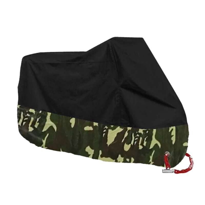 

Motorcycle Camouflage Sun Protection Rain Cover Dust Cover Protection Cover Off-Road Motorcycle With Keyhole Decorative Clothi