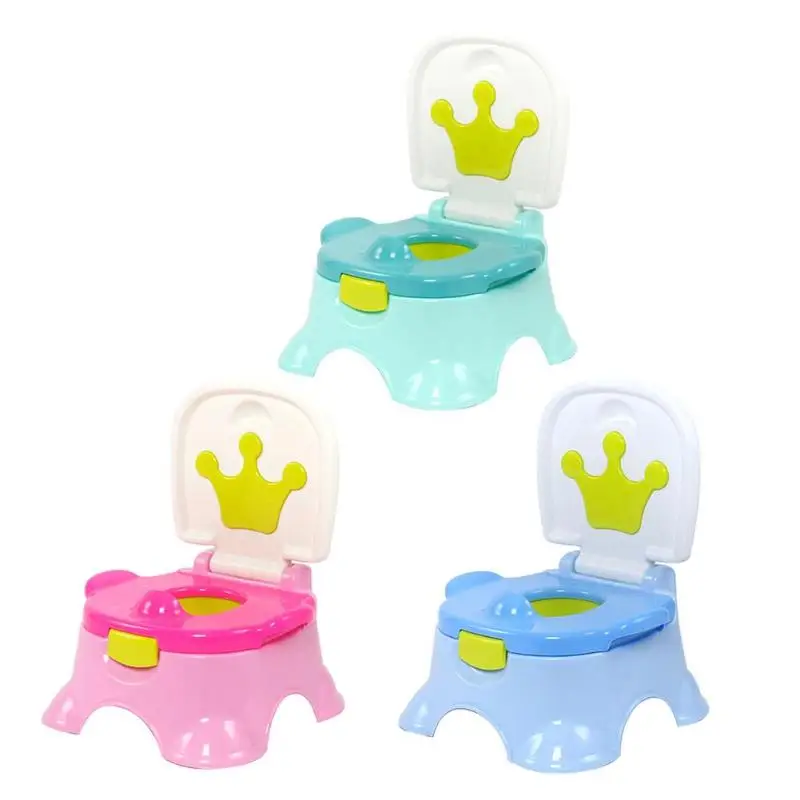 Baby Potty Toilet Bowl Training Toilet Seat Children Pot Portable Backrest Kids Bedpan Portable Urinal Comfortable Backrest
