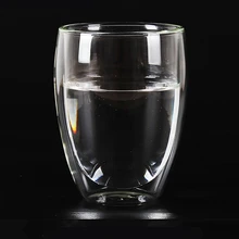 Новая чашка с двойными стенками, стеклянная кофейная чашка, новая термостойкая двухслойная стеклянная ручка, кофейная стеклянная чашка для дома, офиса, отеля