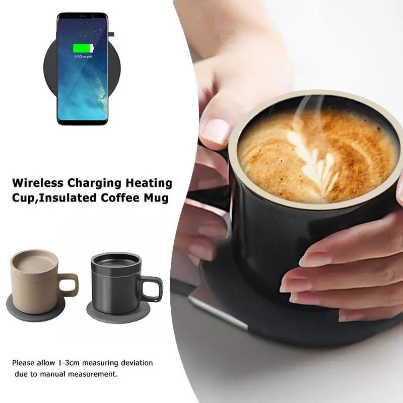

Electric Heating Coffee Cup 55-Degree Intelligent Wireless Charging Coffee Cup Mugs Kitchen Japan Original Ceramics Tea Milk Mug