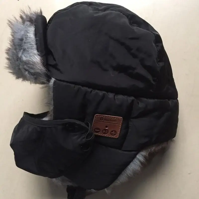 5,0 Bluetooth беспроводной наушники утепленная одежда кепки Хлопок Зимняя шапка открытый езда Спорт теплый шлем с маской