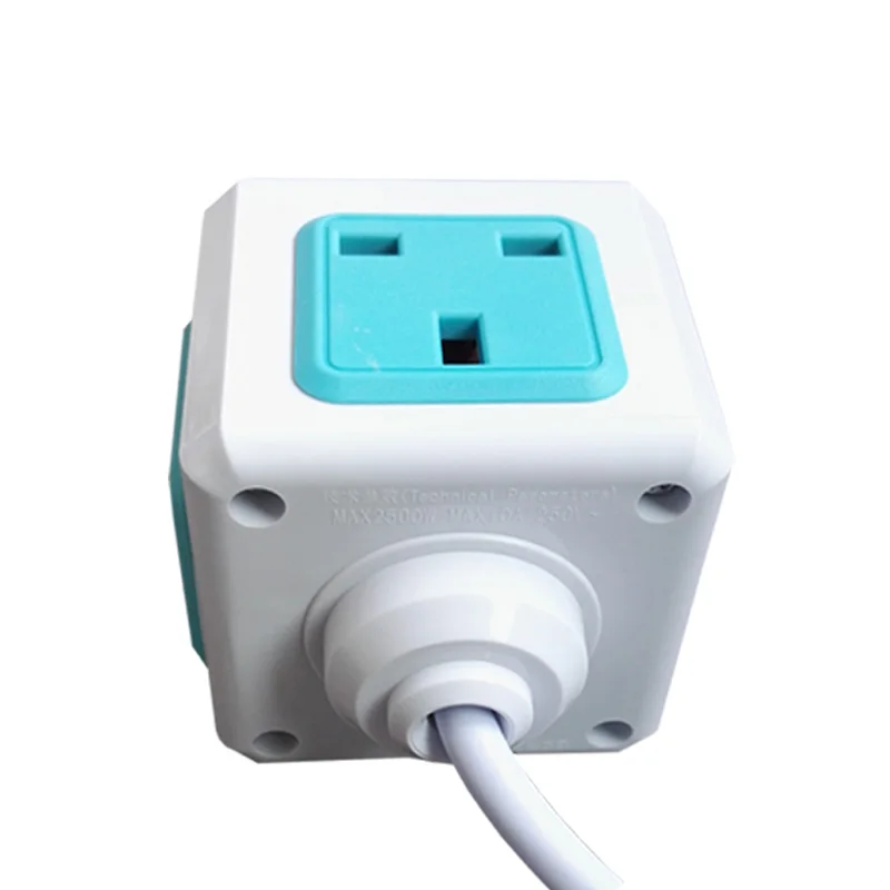Великобритания Plug Power cube Strip с выключателем Плавленая AC электрическая розетка