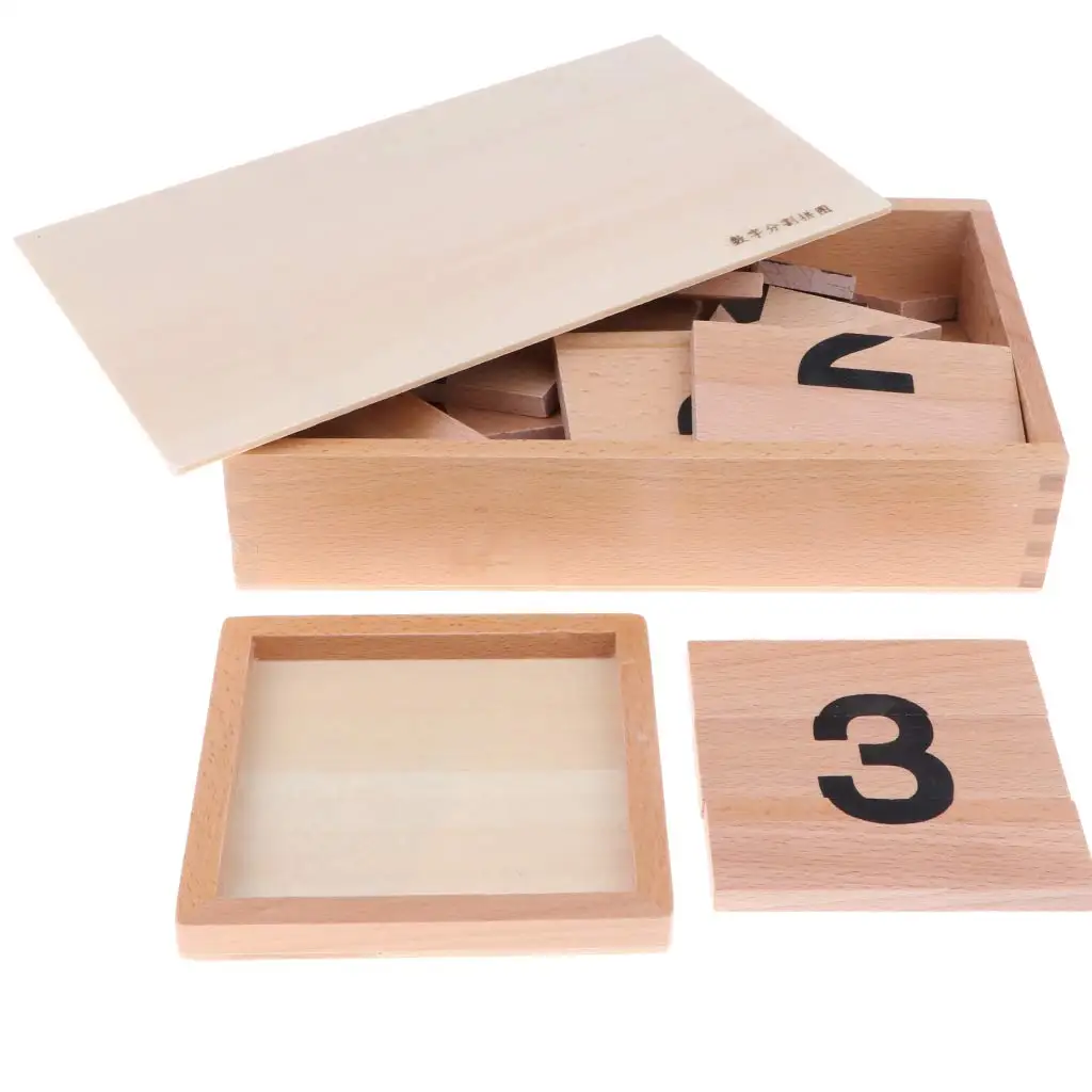  Montessori Mathematics Material Puzzle Math Number Box Early Teaching Preschool Kindergarten Learni - 32972719195