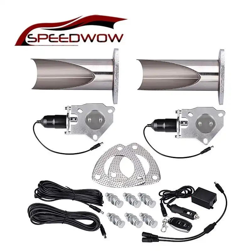 SPEEDWOW 2.5'' Stainless Steel Exhaust 