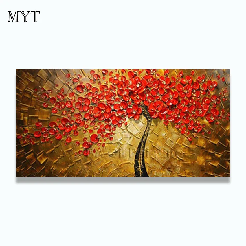Hand-painted oil painting canvas white knife abstract painting pictures of the sitting room dining-room is free shipping