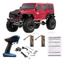 RGT 86100 1/10 2,4G 4WD RC Рок Гусеничный внедорожный автомобиль скалолазание грузовик детская игрушка для мальчиков с 2 батареями