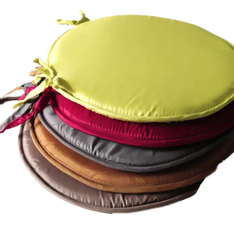 

2019 New Confortable Kitchen Indoor Seat Pad Round Square Garden New Office Chair Tie On Dining Pop Cushion Patio Chair Cushion