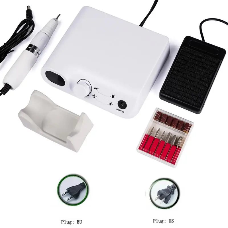 

Plug-in Model Mini Electric Nail Polisher Pen Test Nail Art Tools Kit Manicure Drill Machine