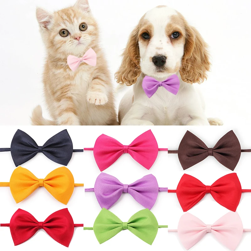 

Hot Sale High Quality Popular Cat Pet Product 1PC Neck Strap Adjustable Bow Tie Pet Dog Collar Pet Supplies Accessories