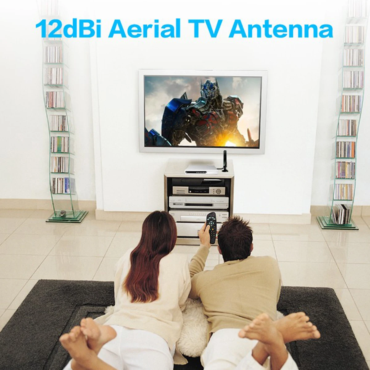SOONHUA 12dBi воздушная комнатная ТВ антенна для DVB T TV HD Digital Freeview усилитель с высоким