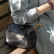 Весенние женские сумки, Ретро стиль, коровья кожа, ручная работа, маленькие сумки через плечо, посыльного, натуральная кожа, ручная работа, вместительные сумки, диагональные