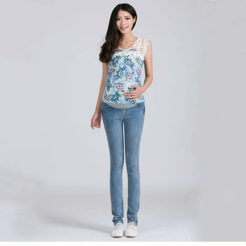 2015 Plus Size Elastic Waist 100% Cotton Maternity Jeans Pants For Pregnancy Clothes For Pregnant Women Legging Autumn Winter 2015 Plus Size Elastic Waist 100% Cotton Maternity Jeans Pants For Pregnancy Clothes For Pregnant Women Legging Autumn Winter