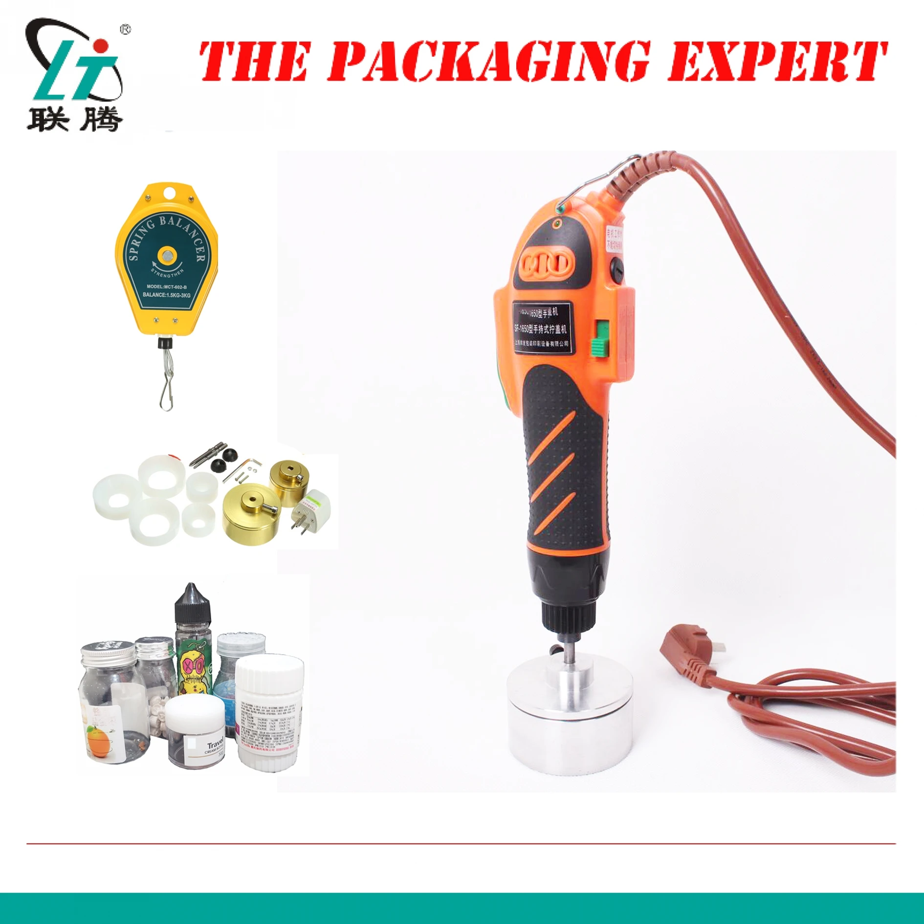 

Hand Held Manual Bottle Cap Capping Machine Tool Plastic Glass Bottles 10-50mm Cap Screw Drive Capper Big Power Free Shipping