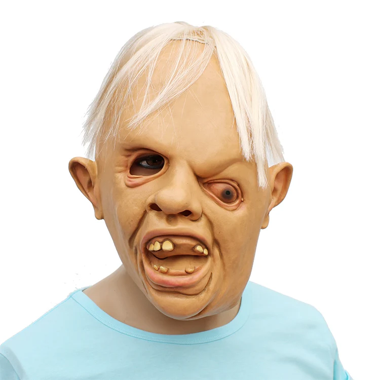 

Novelty Scary Wig Cosplay Birthday Sloth Movie The Goonies Terror Squinting Man Latex Masks Unisex Halloween Props Funny Gifts