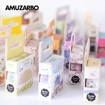 

15mm X 7m Cute Washi Tape Flower food animals Decorative DIY Scrapbooking Masking Tape School Office Supply