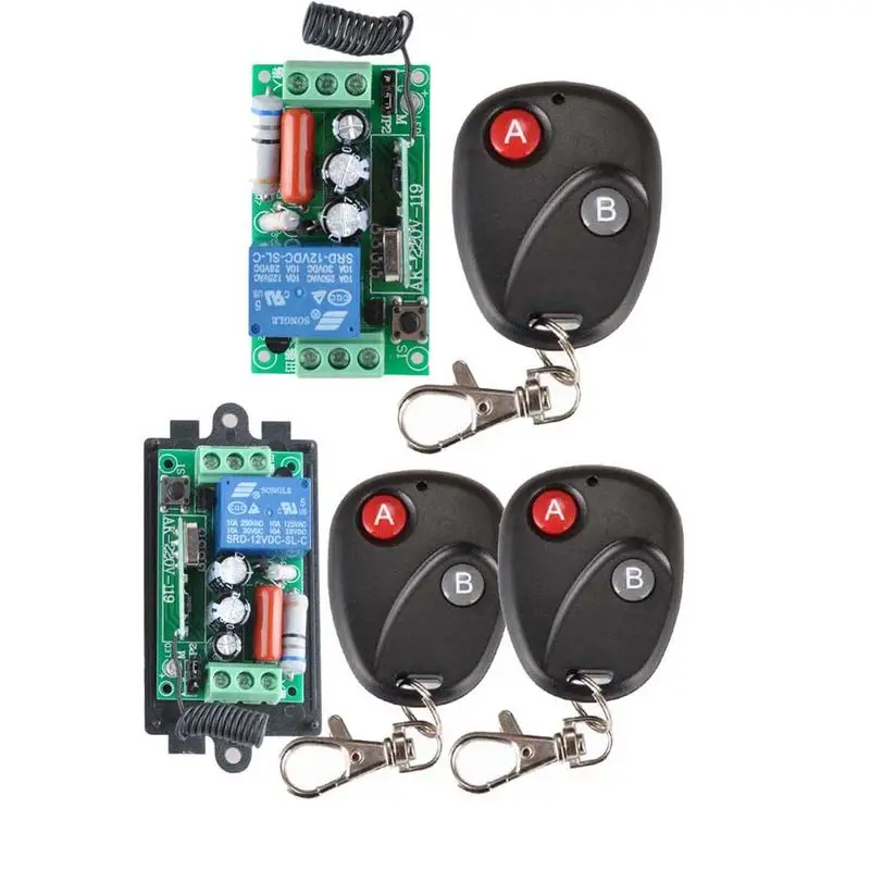 

Wireless Car Remote Control Remote Switch Receiver Transmitter Light Lamp LED Two-button Fast delivery