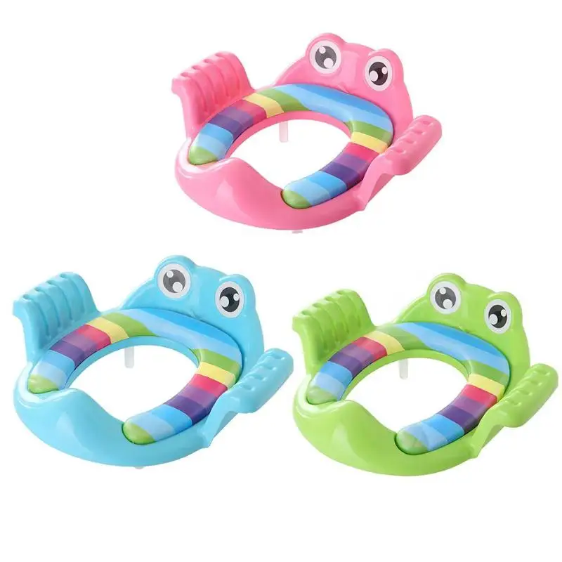

Cartoon Baby Potty Seat Ring Girls Boys Trainers Toilet Pad with Armrests