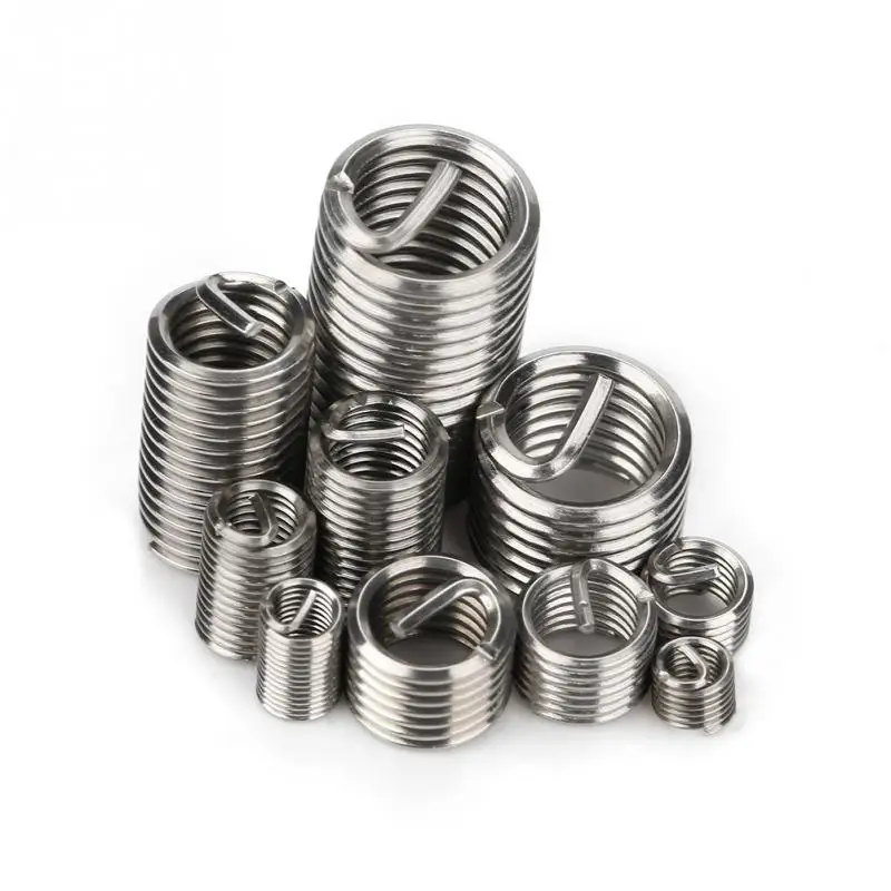 

150Pcs M3-M8 Thread Repair Insert Stainless Steel SS304 Coiled Wire Inserts Helical threaded inserts Assortment Kit ferreteria