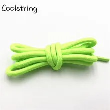 Coolstring Solid Color 0.5cm Polyester Salmon Round Shoelaces Unisex Women Men Sneaker Shoestring Running Colors Cord Rope Laces