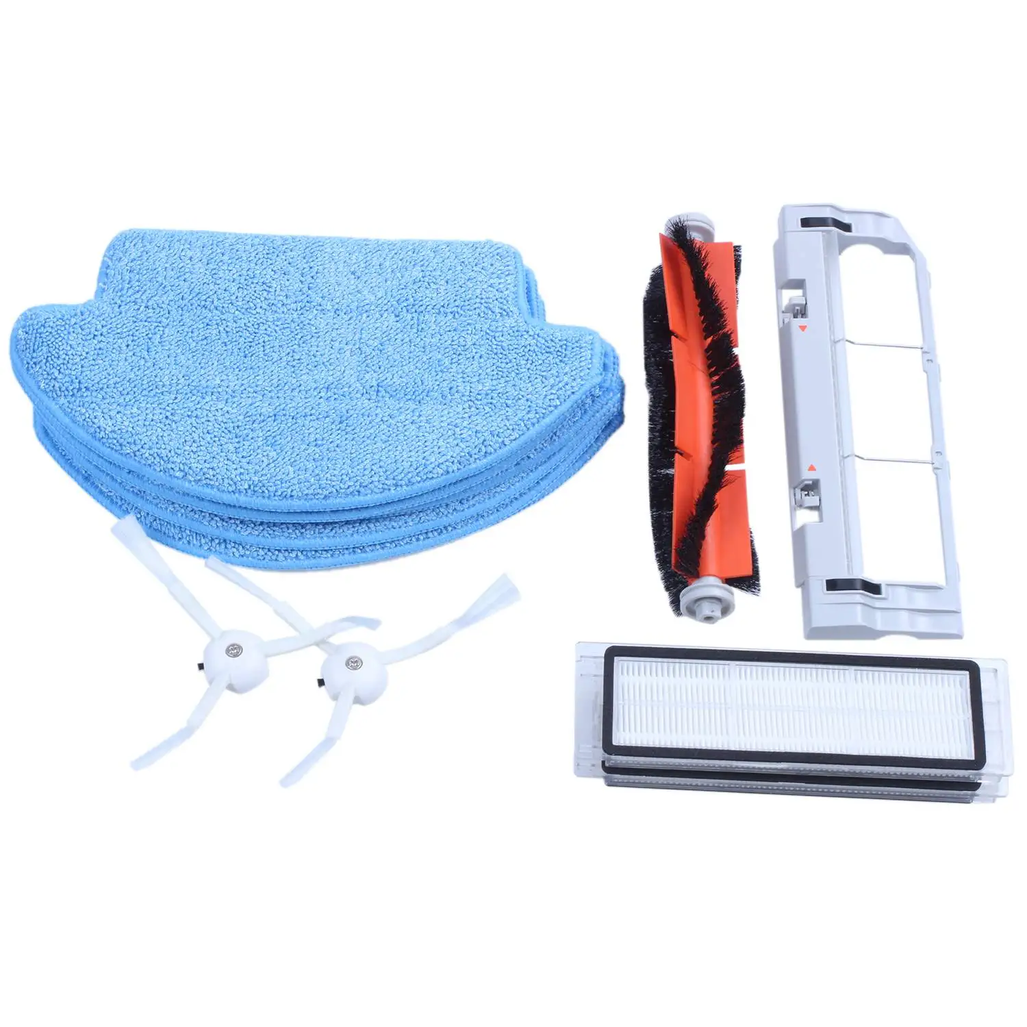 

Vacuum Cleaner Accessories for Xiaomi Mi Robot 1 Cleaner 2PCS HEPA Filter 2PCS Side Brush 6PCS Mop Cloths 1PC Main Brush and C