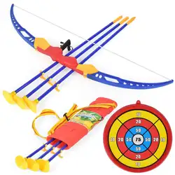 Дети Мальчики лук стрела игрушка стрельба пластиковая модель для детей Спорт на открытом воздухе забавные игрушки
