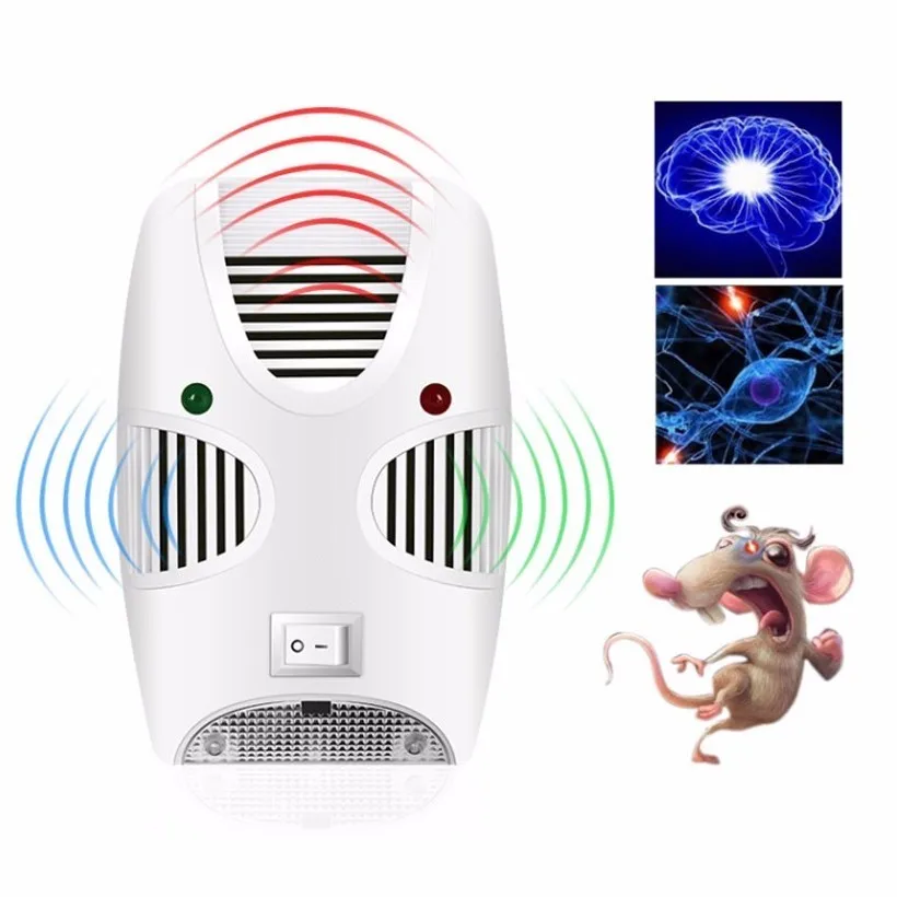 

Efficient Ultrasonic Electronic Rodent Rat Mouse Repeller Mice Mouse Repellent Anti Cockroaches Repeller Pest Control US EU Plug