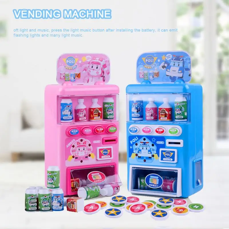 

Children's Simulated Vending Machine Puzzle Drinks Vending Machine Toy Pretend Toy Set For Children Birthday Gifts