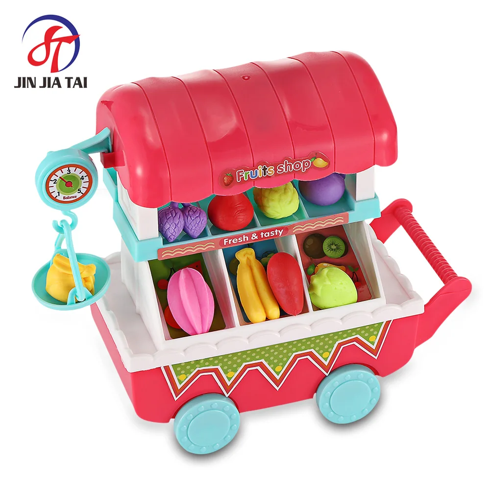 Kids Household Playset Music Light Simulation Fruits Shopping Cart Colorful Kitchen Toys For Kid Interaction/Recognition Ability | Игрушки и