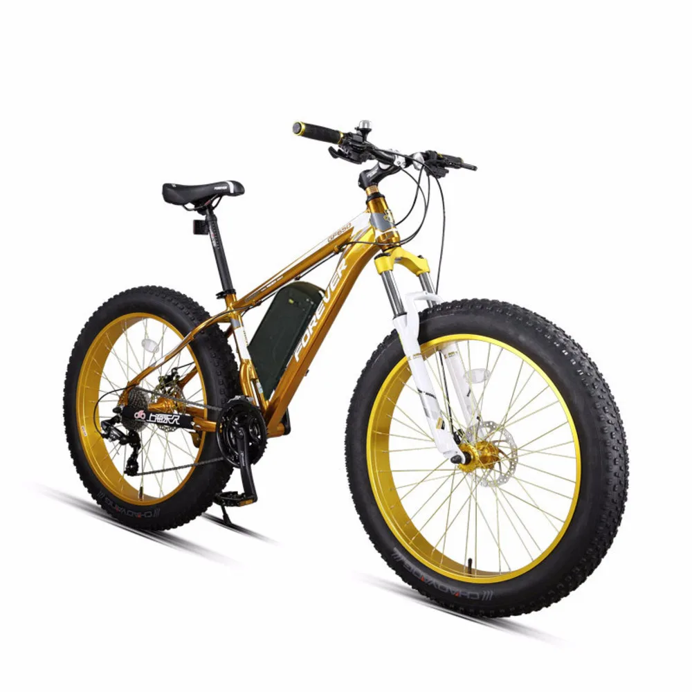 26 дюймов снег горный велосипед электрический Ebike толстый мощный Mtb 48v1500w 27