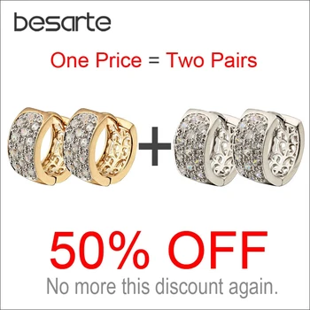 

Two Pairs CC Hoop Earrings For Women Boucle Aretes Bijoux Zircons Earings Gold Brincos Ouro Fashion Jewelry Bijouterie E2233