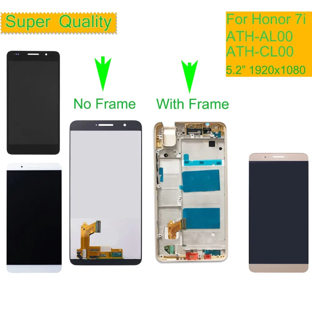 

10Pcs/lot LCD For HUAWEI Honor 7i LCD Display Touch Screen Digitizer with Frame PATH-AL00 ATH-CL00 ATH-TL00 ATH-UL00 Shot X LCD