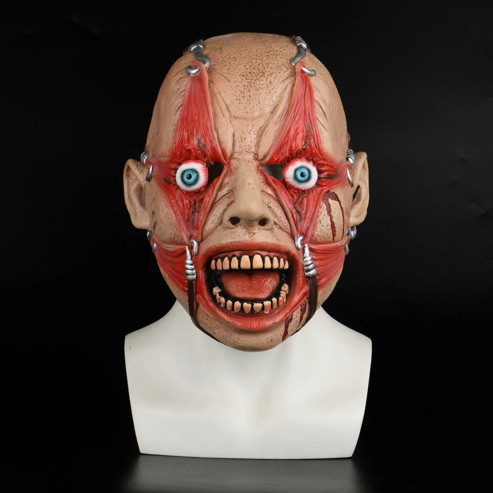 

Latex Mask Masquerade Dressed Carnival Costume Cosplay Masks Horror Adult Unisex Scary Mask Halloween Party Prop