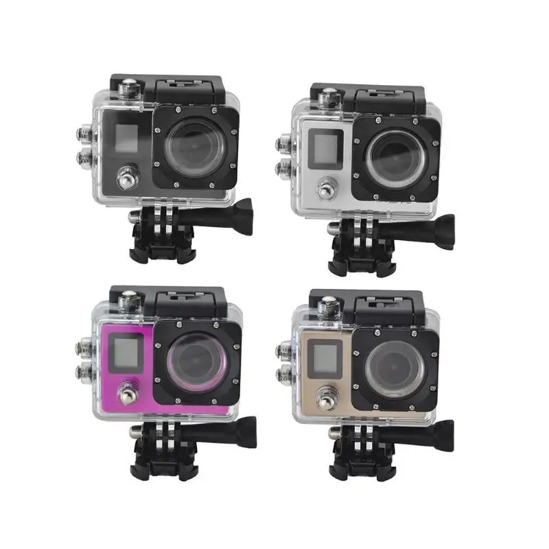

Alloyseed Sports Action Camera 4K Ultra HD 30fps 1080p remote Wifi 40m Waterproof Camera 2.0LCD Double Screen mini Sport Camera